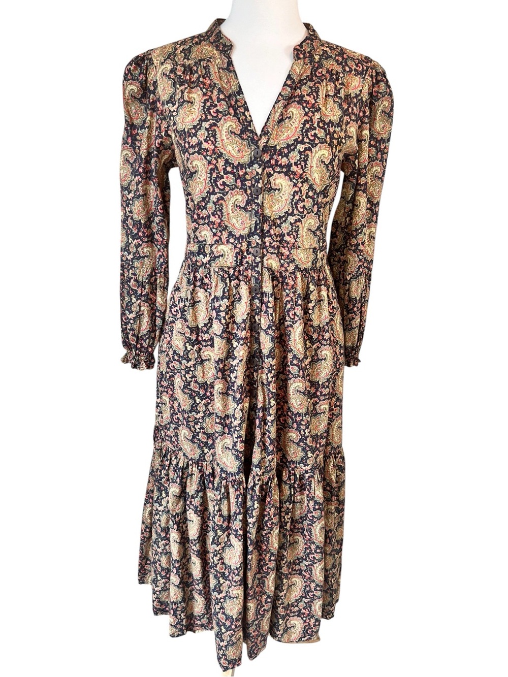 April Cornell Prague Paisley midi maxi dress